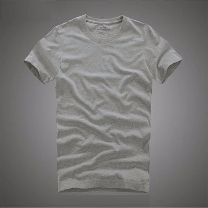 Solid Color O-Neck Short Sleeve T shirt