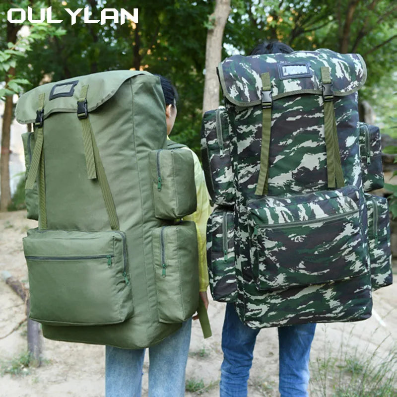 130L Extra Large Capacity Camping Camo Backpack