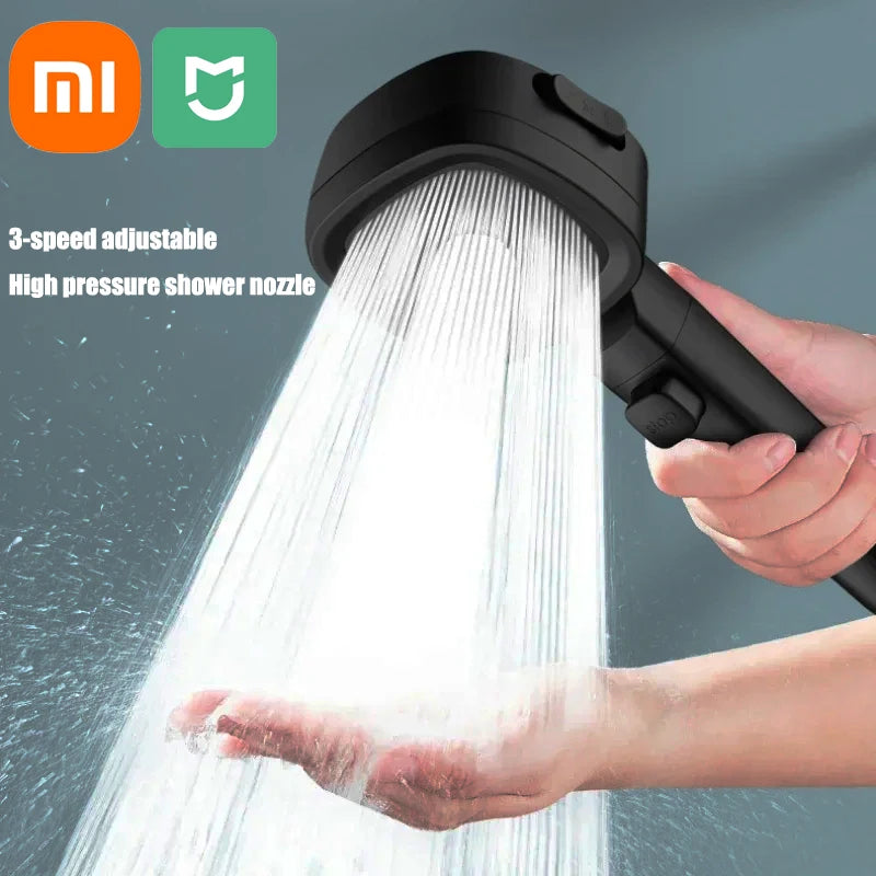 3-Modes High Pressure Shower Head  Massage Sprayer