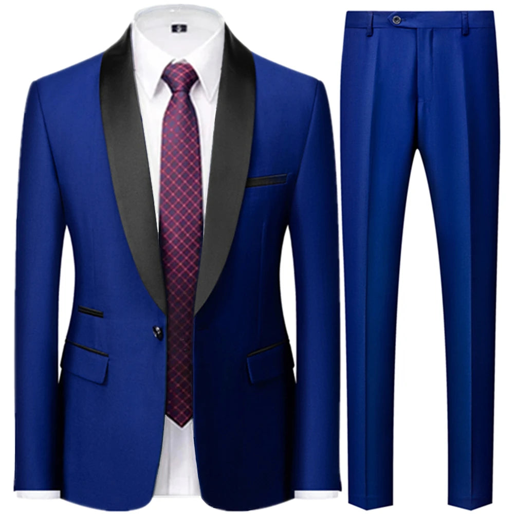 3 Pcs Suit Set Blazers  Vest Pants