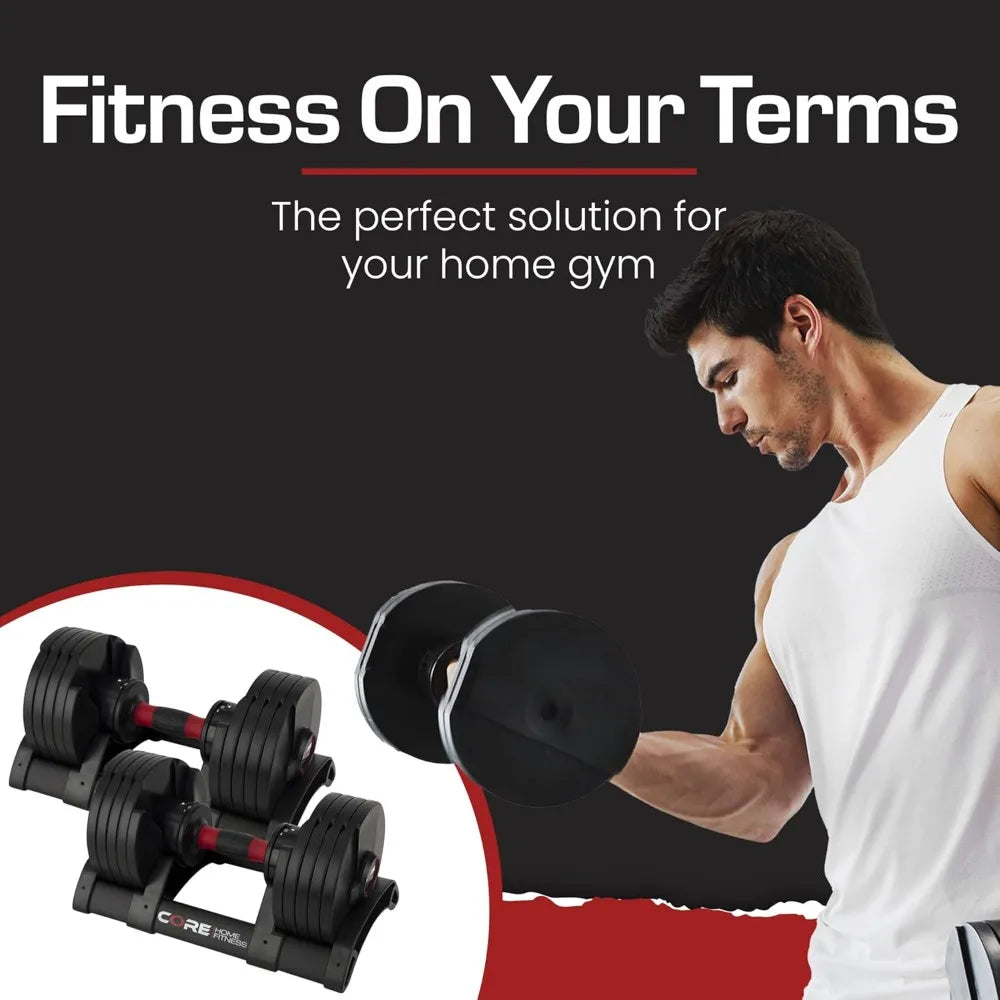 Adjustable Dumbbell Weight Set