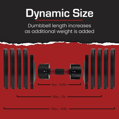 Adjustable Dumbbell Weight Set