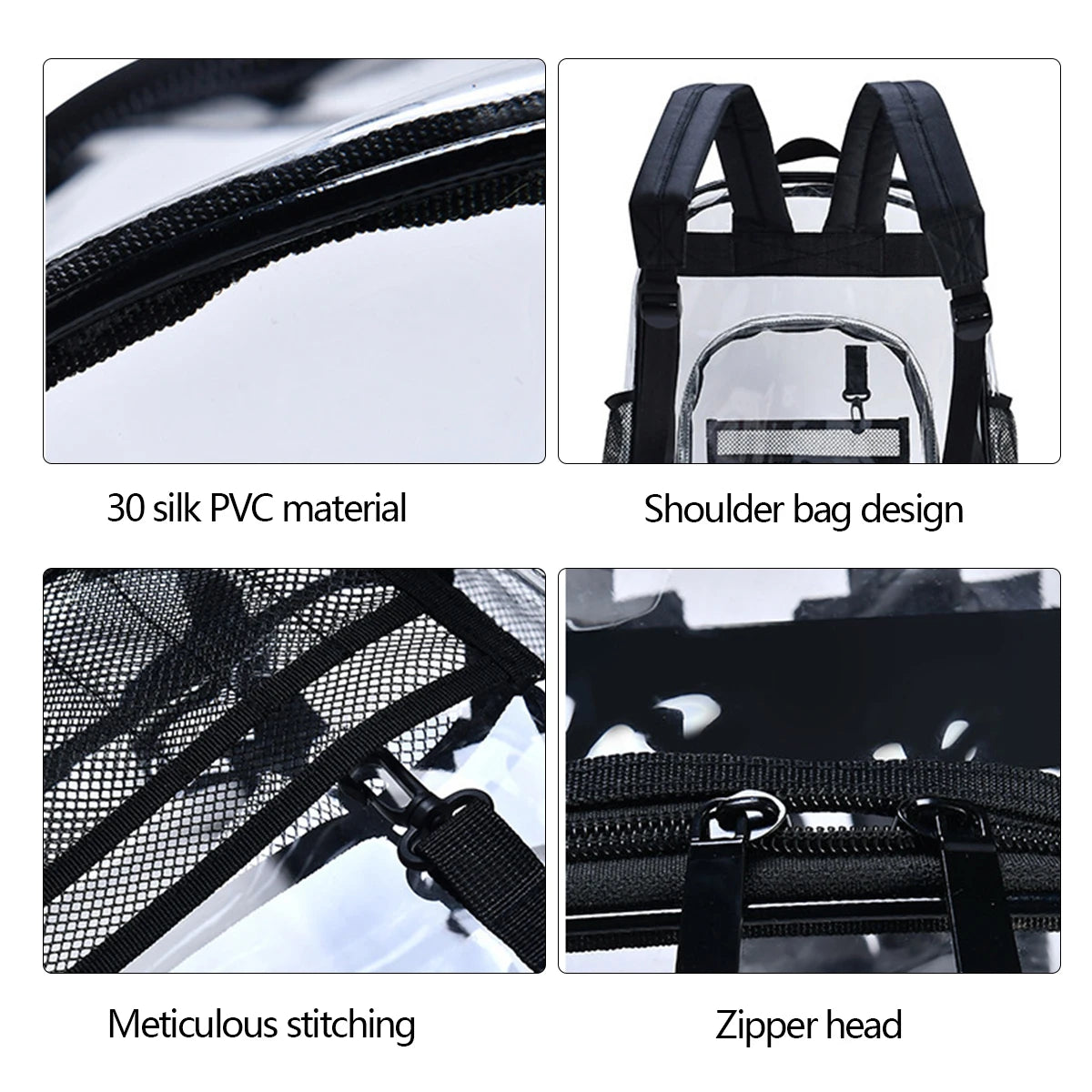 Fashion Transparent Outdoor Sport Large Capacity Bag