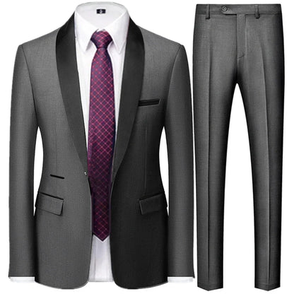 3 Pcs Suit Set Blazers  Vest Pants