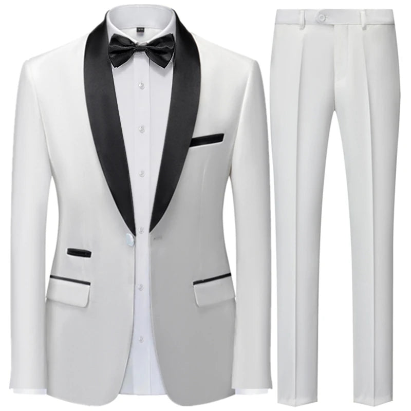 3 Pcs Suit Set Blazers  Vest Pants