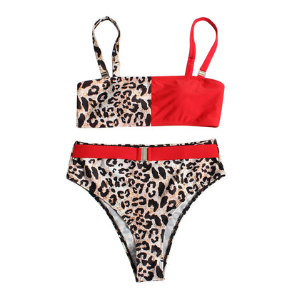 High Waisted Two Pieces Bikinis Casual Beachwear