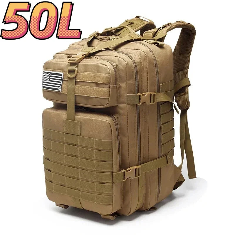 25L/50L  Tactical Sports Camping Hiking Sturdy Backpack