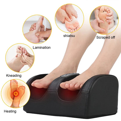 Electric Foot Massager Heated Vibrator Machine