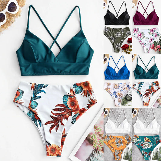 Two Piece  Women  Plus Size   Swimsuits