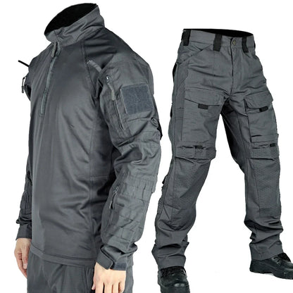 Tactical Suit Set Men  Training Shirt Pants