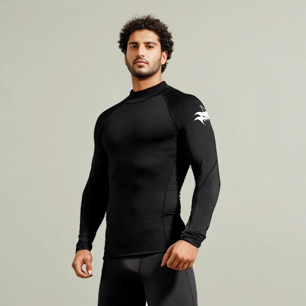 Long Sleeve Turtleneck Gym Training Running T-Shirt