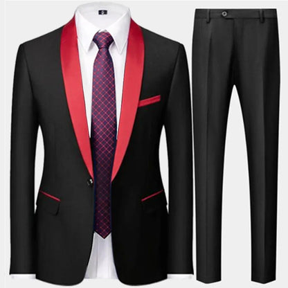 3 Pcs Suit Set Blazers  Vest Pants