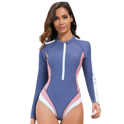 Long Sleeved Sun Protection  Monokini Surfing Suit