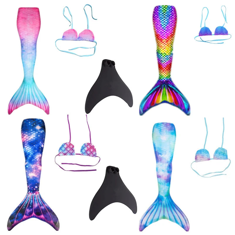 Children Fantasy Gift Mermaid Costume with Tailfin