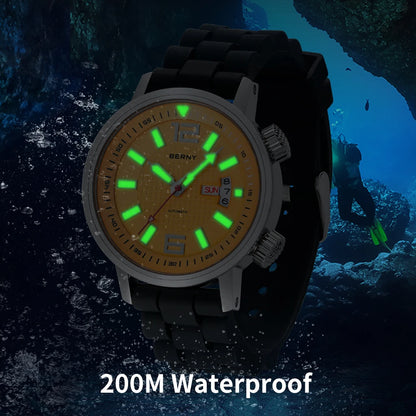 20ATM  Super Luminous Sapphire Lens Sport Watch