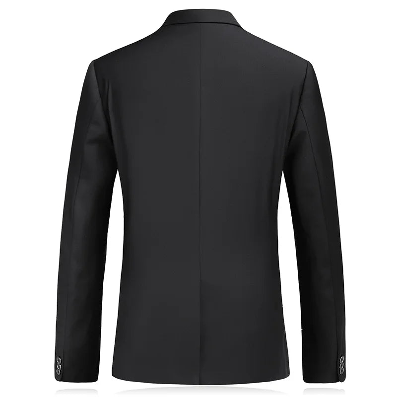 High Quality Gentleman Black 2 Piece Suit